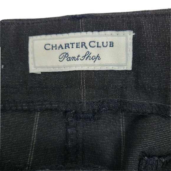 Charter Club Pants Womens Size 16P 16 Petite Pant Shop Gray Plaid Business - Picture 3 of 4